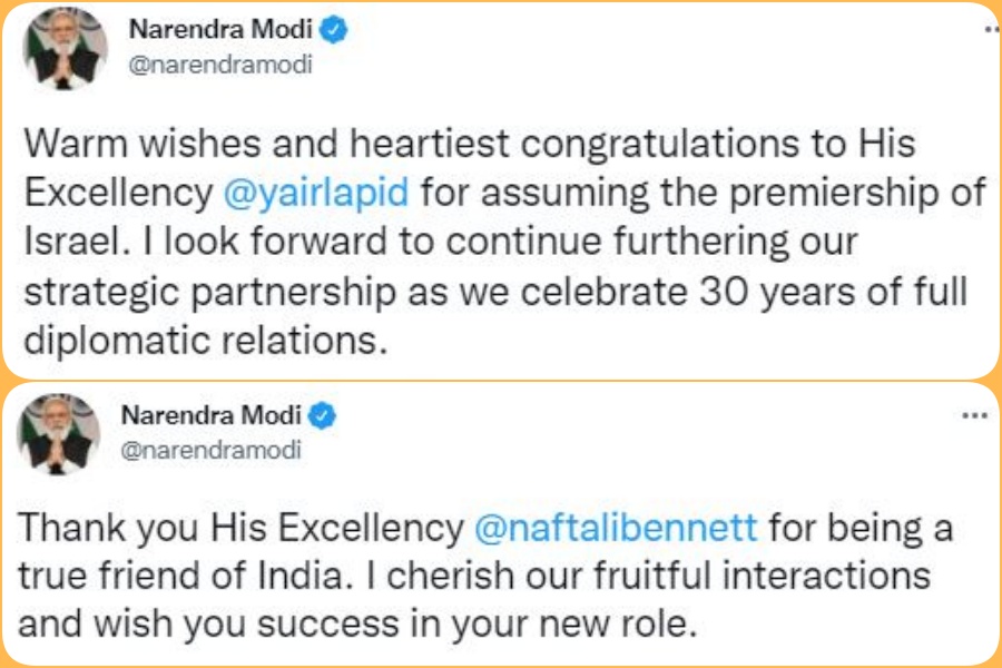 PM Modi Congratulates Yair Lapid