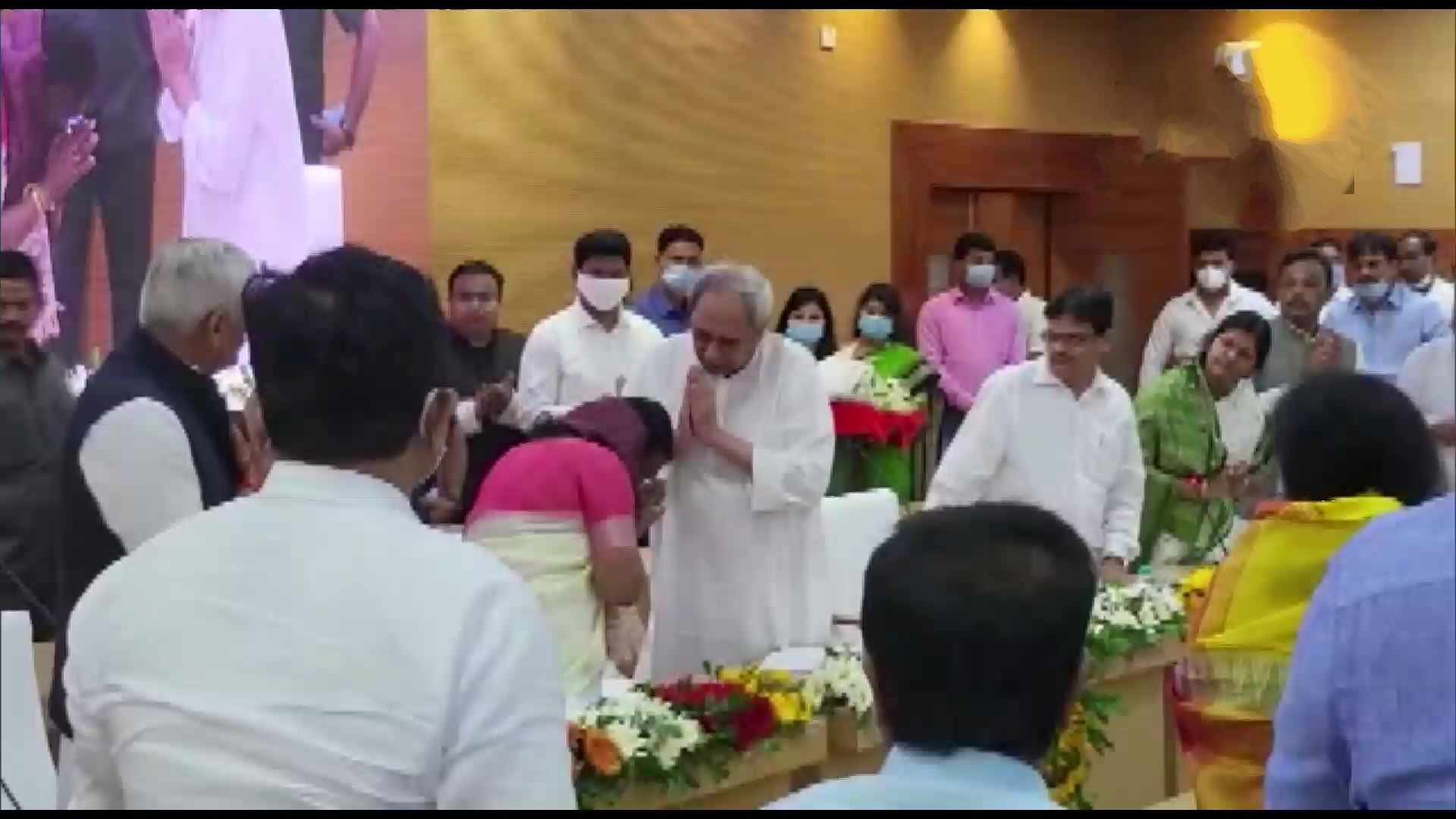 Odisha CM Naveen Patnaik felicitates Droupadi Murmu, NDA's candidate for Presidential election, in Bhubaneswar