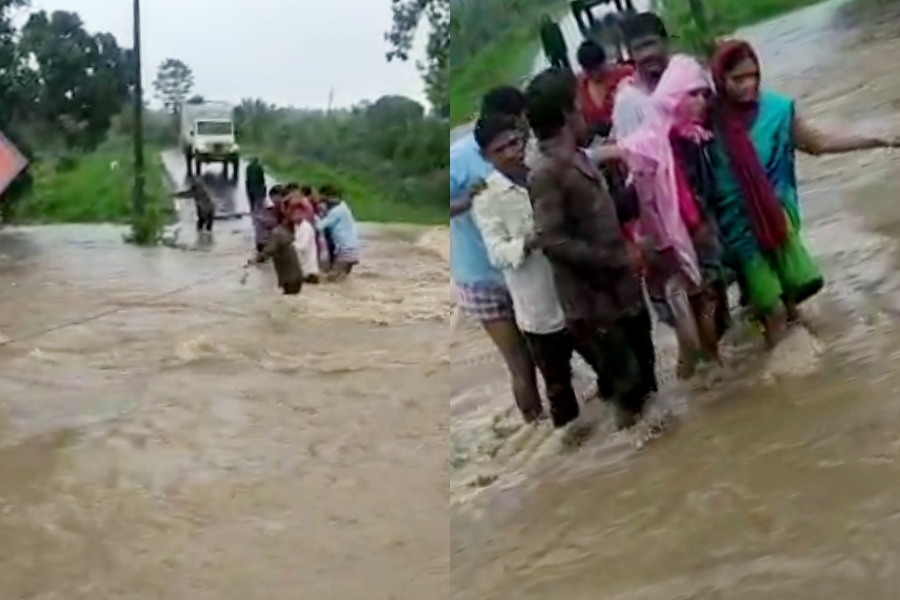 Heavy rains in adilabad district