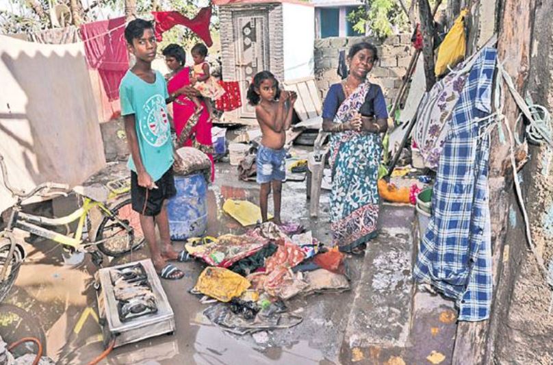 तेलंगाना में बाढ़ की तस्वीर