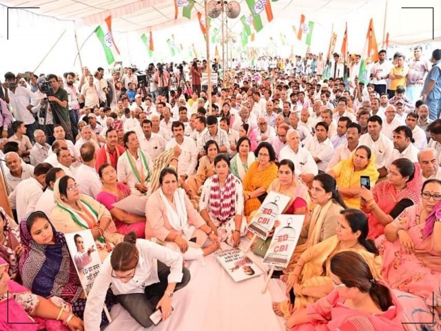Congress Protest in Rajasthan