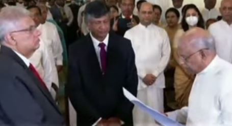 Dinesh Gunewardena took oath as the new Prime Minister of SriLanka on Friday.