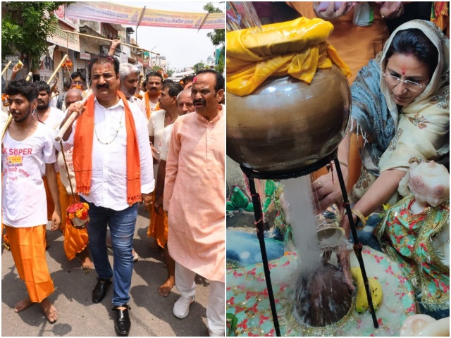 Gehlot's Minister Doing Religious Work