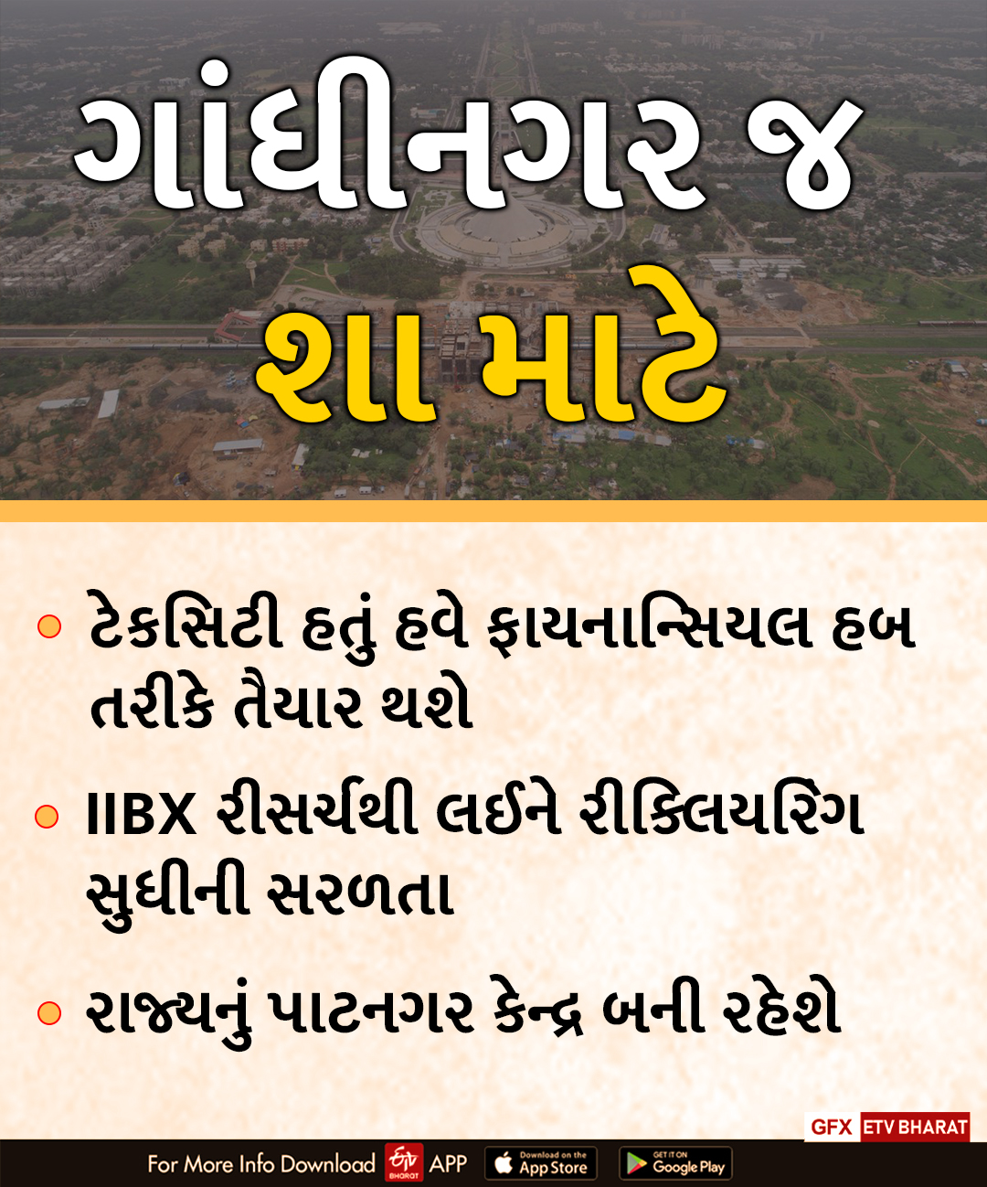 ગાંધીનગર જ શા માટે પસંદ કરાયું