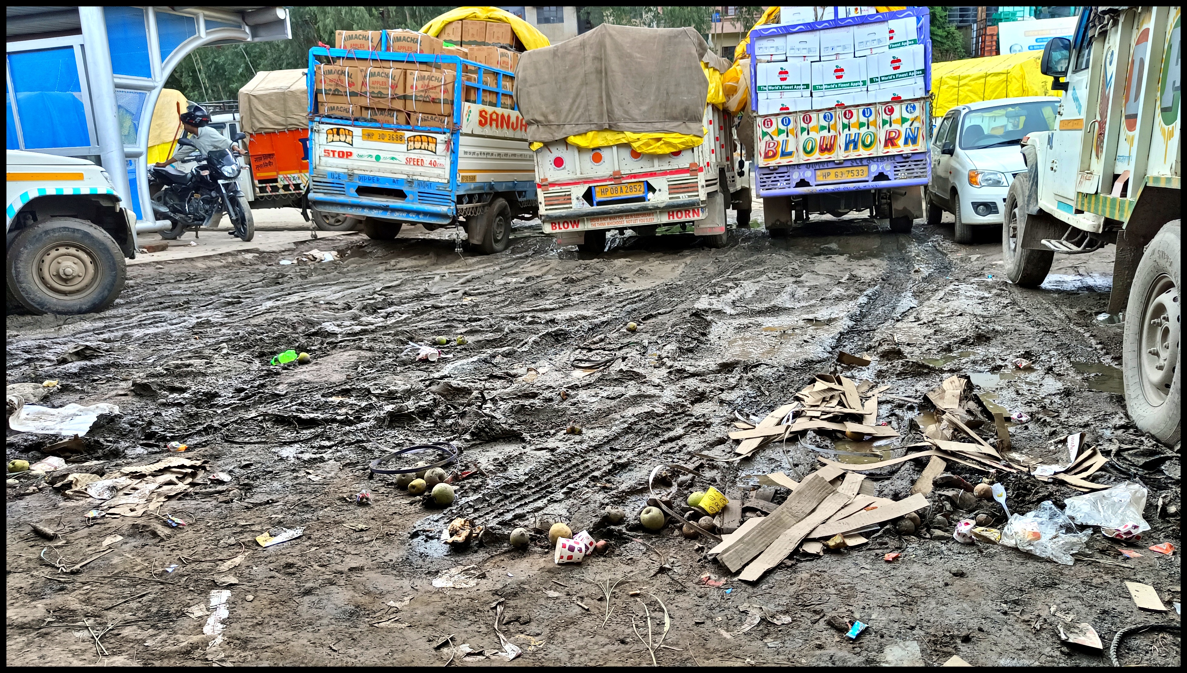 Lack of facilities in Solan Apple Market