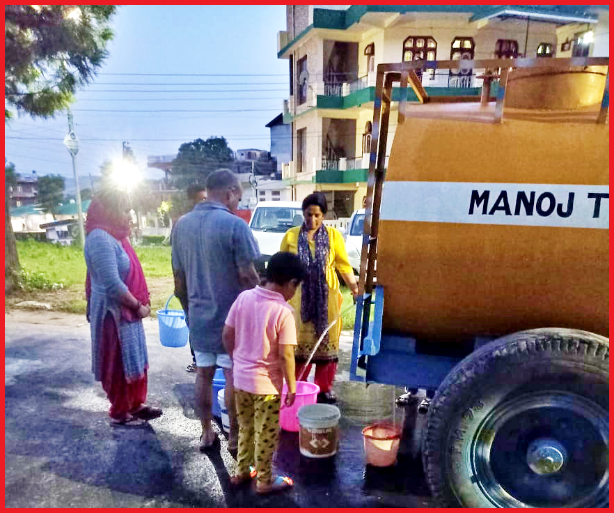 No Water Supply In Hamirpur From Last Two Days