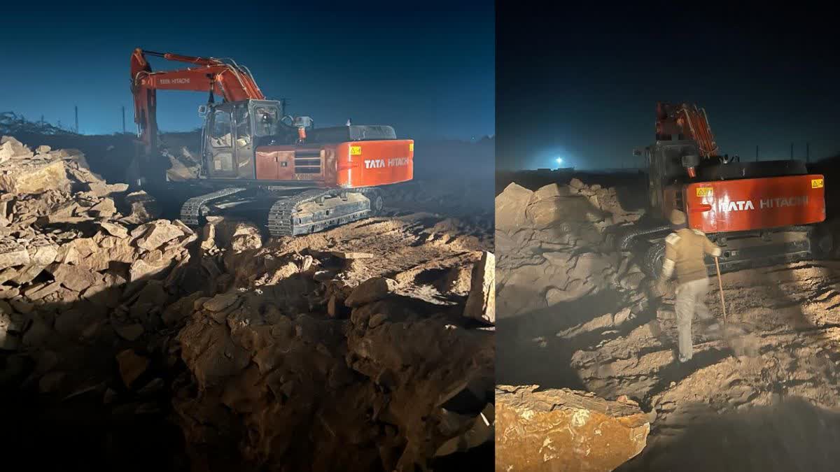 Action against illegal mining in Jaisalmer