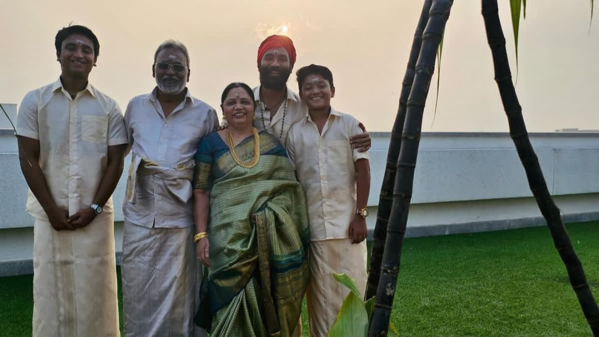 Dhanush celebrates Pongal