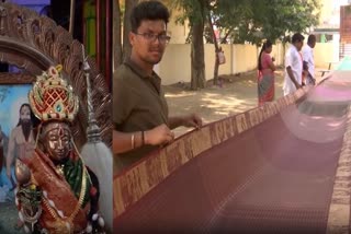 Andhra families weave 60-metre long silk saree for Seethamma