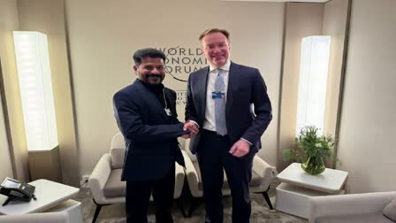 World Economic Forum Representatives Meet Revanth Reddy