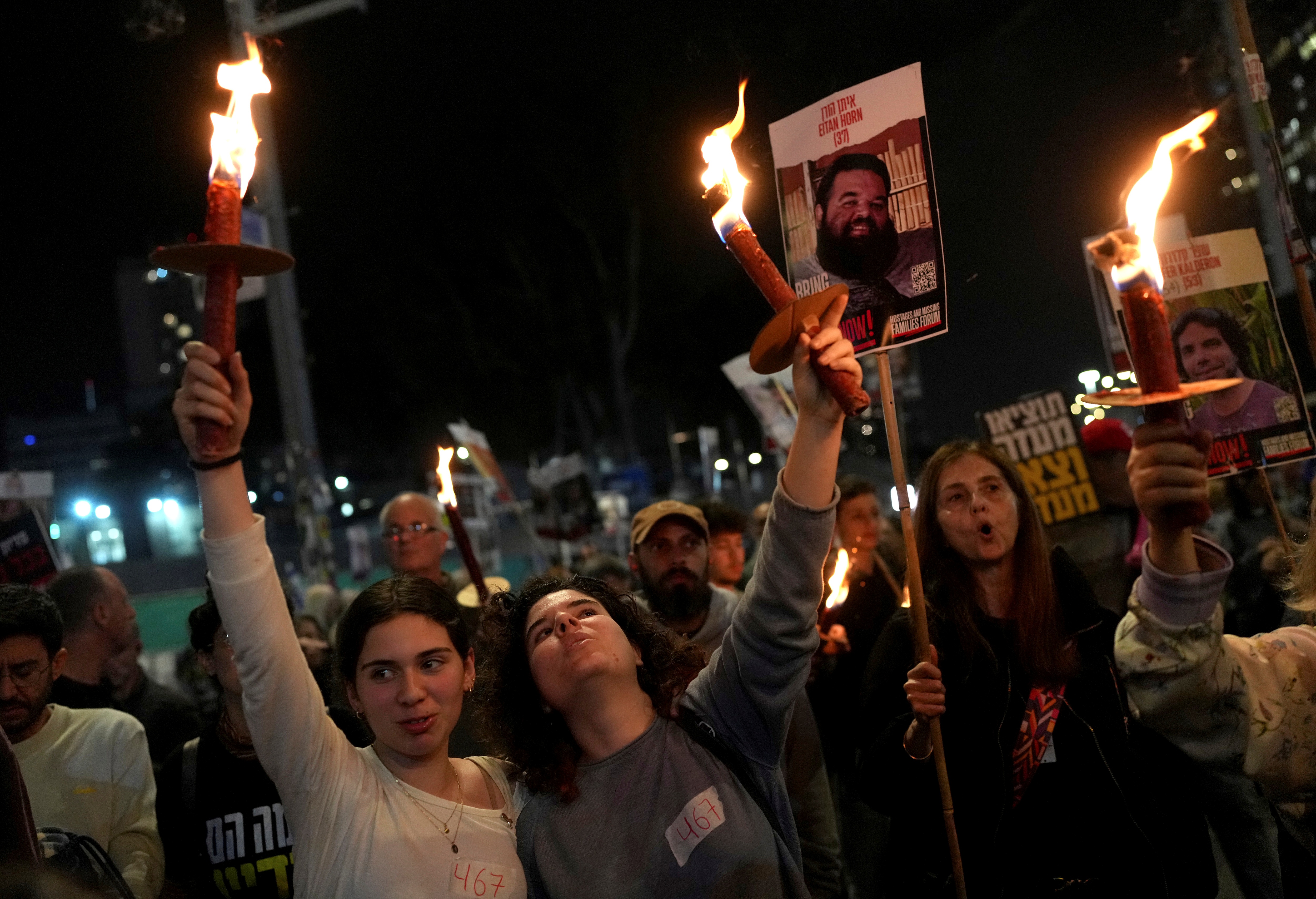 Israeli residents take to streets following ceasefire deal with Hamas