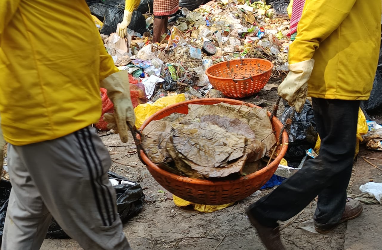 waste recycling in Gangasagar