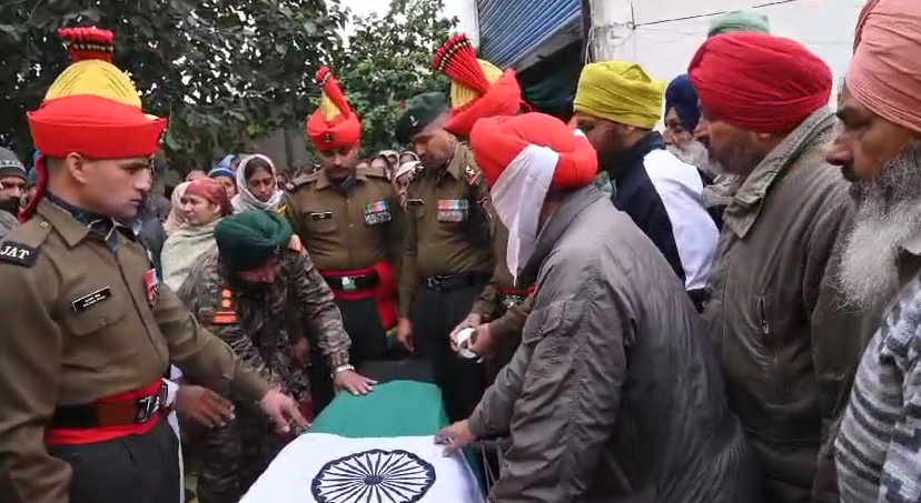 SUBEDAR BALJINDER SINGH CREMATED