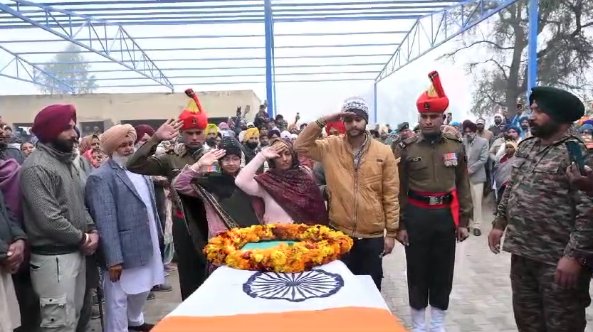 SUBEDAR BALJINDER SINGH CREMATED