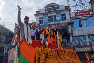 CM DHAMI ROAD SHOW IN HALDWANI