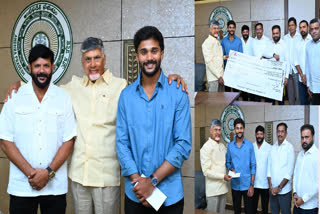 Cricketer Nitish Kumar Reddy Met CM Chandrababu