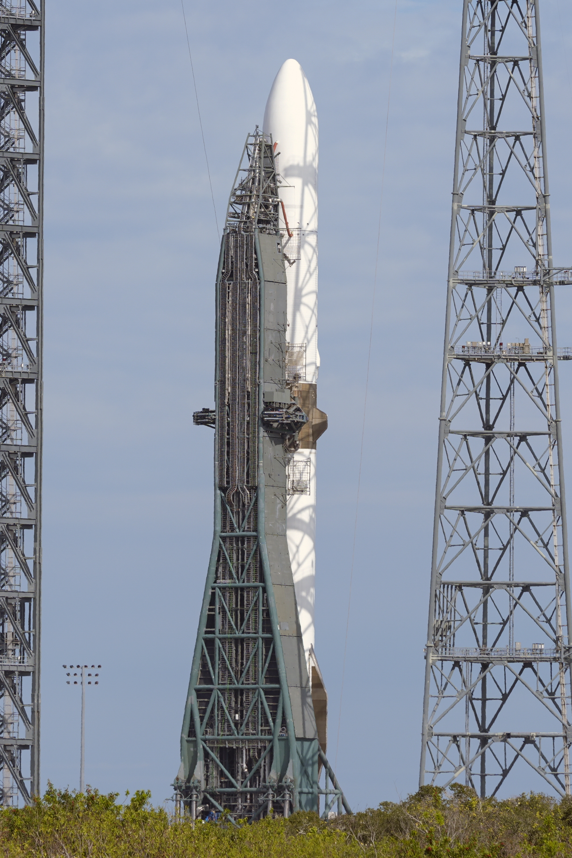 The 320-foot (98-meter) rocket carried an experimental platform designed to host satellites or release them into their proper orbits, and reached its orbit. For this test, the satellite was expected to remain inside the second stage while circling Earth. The mission was expected to last six hours, with the second stage then placed in a safe condition to stay in a high, out-of-the-way orbit in accordance with NASA's practices for minimizing space junk.