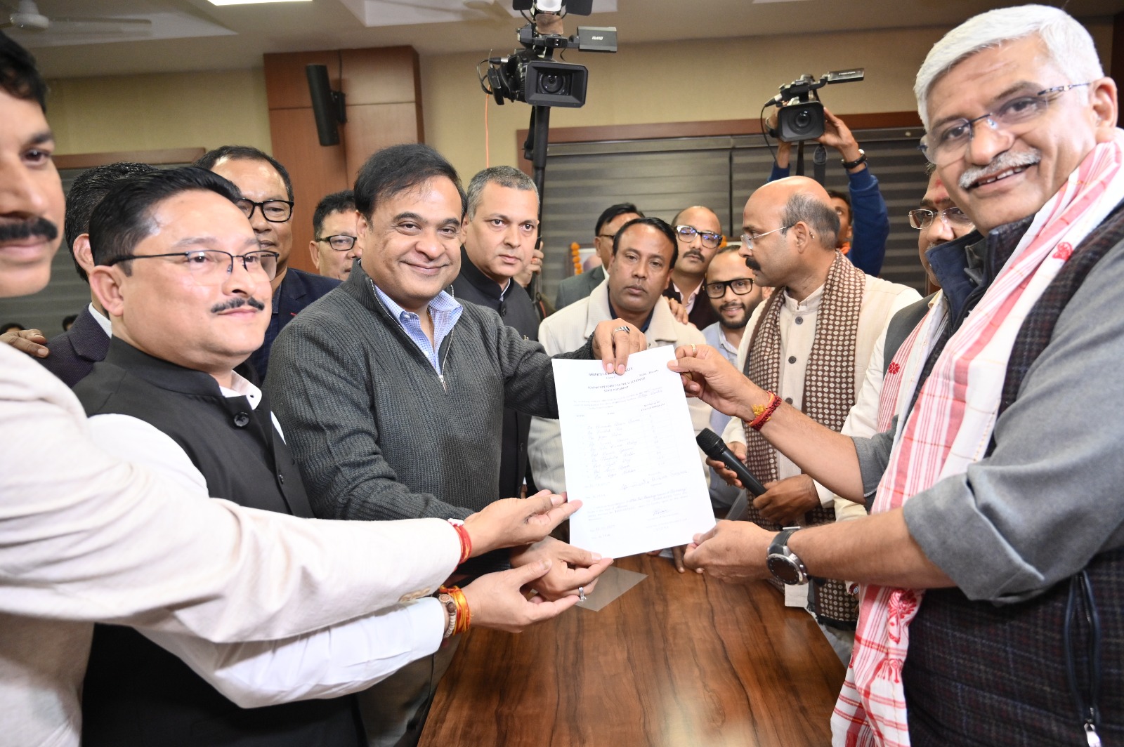 MP Dilip Saikia submitted nomination for state BJP President