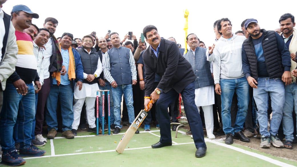 Govind Rajput inaugurated the cricket tournament