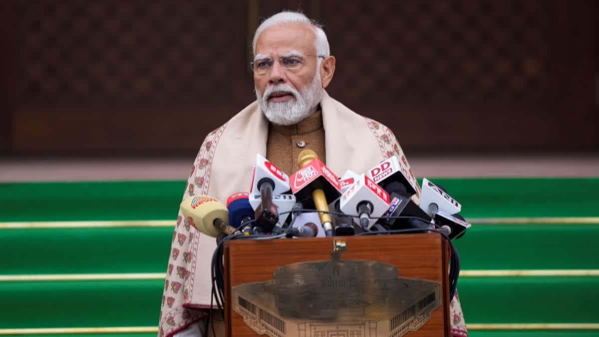 PM Modi lays foundation stone of AIIMS in Haryana's Rewari