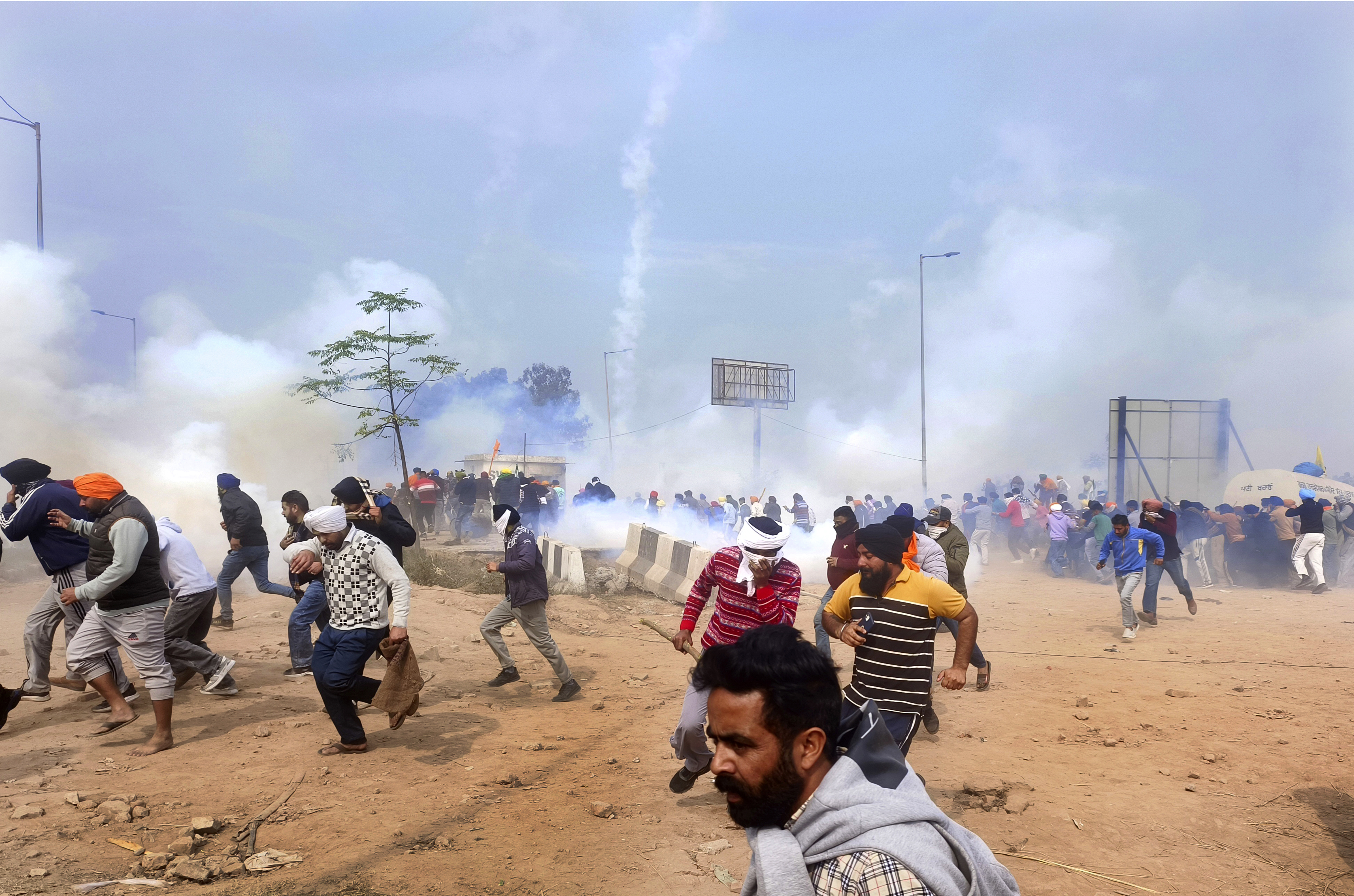 Farmers protest (AP Photos)