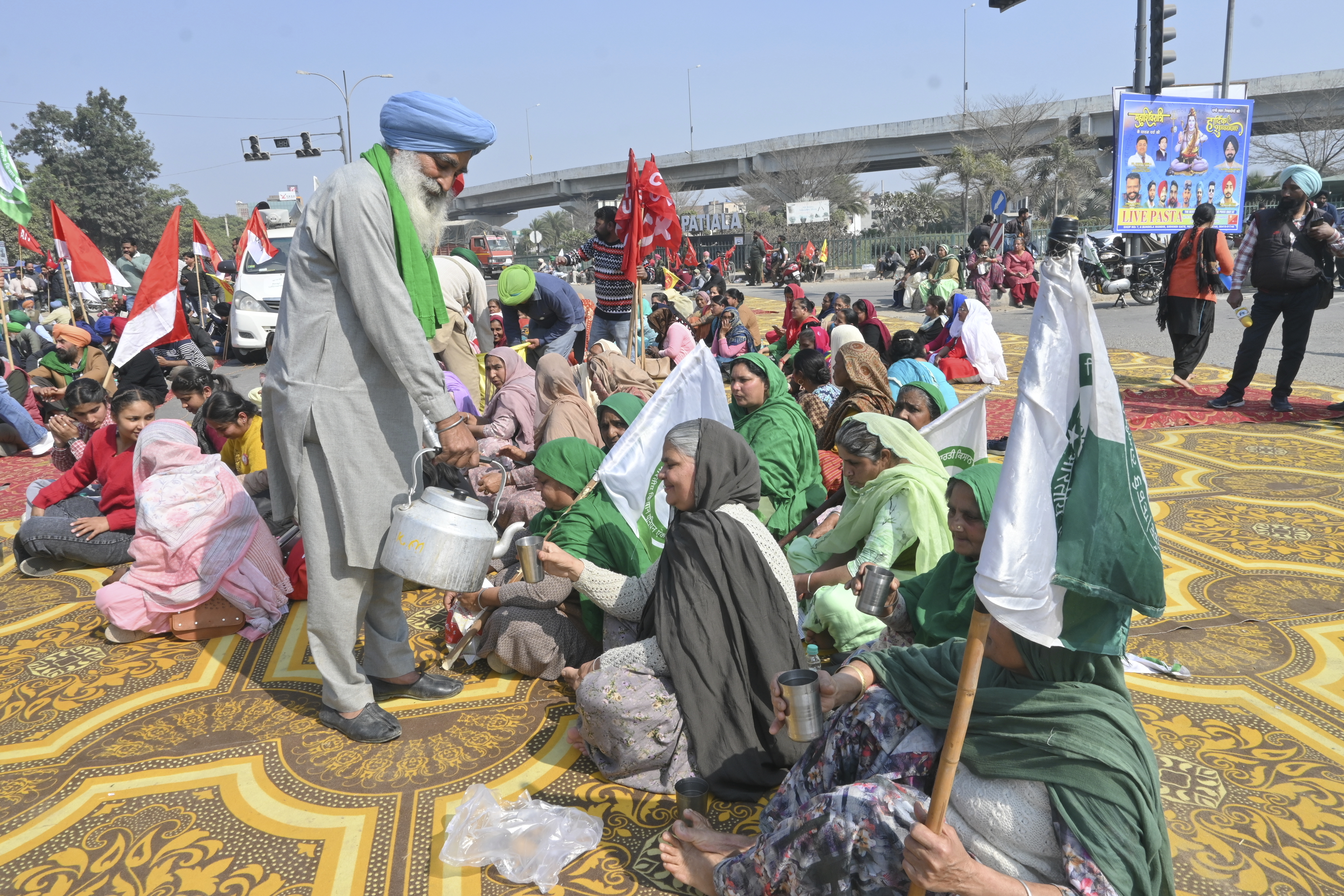 Farmers protest (AP Photos)