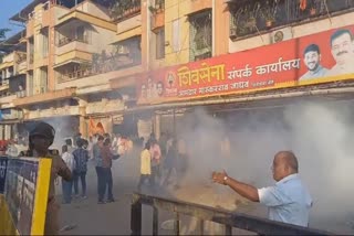 nilesh rane and bhaskar jadhav supporters dispute in guhagar ratnagiri watch video