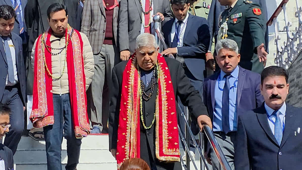 Felt Immense Spiritual Bliss: VP Dhankhar After Paying Obeisance At Vaishno Devi Shrine In J&K