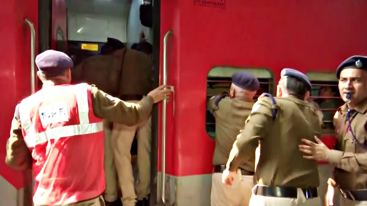 Police Monitoring in New Delhi Railway Station after Stampede