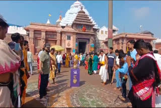 IPL trophy arrived at puri temple