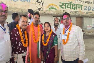 Congress' Shailendra Nirmalkar has won from ward number 4 of Takhatpur Nagar Palika