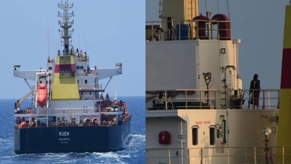 Indian Navy  Somali Pirates  Ex MV Ruen  MV Ruen