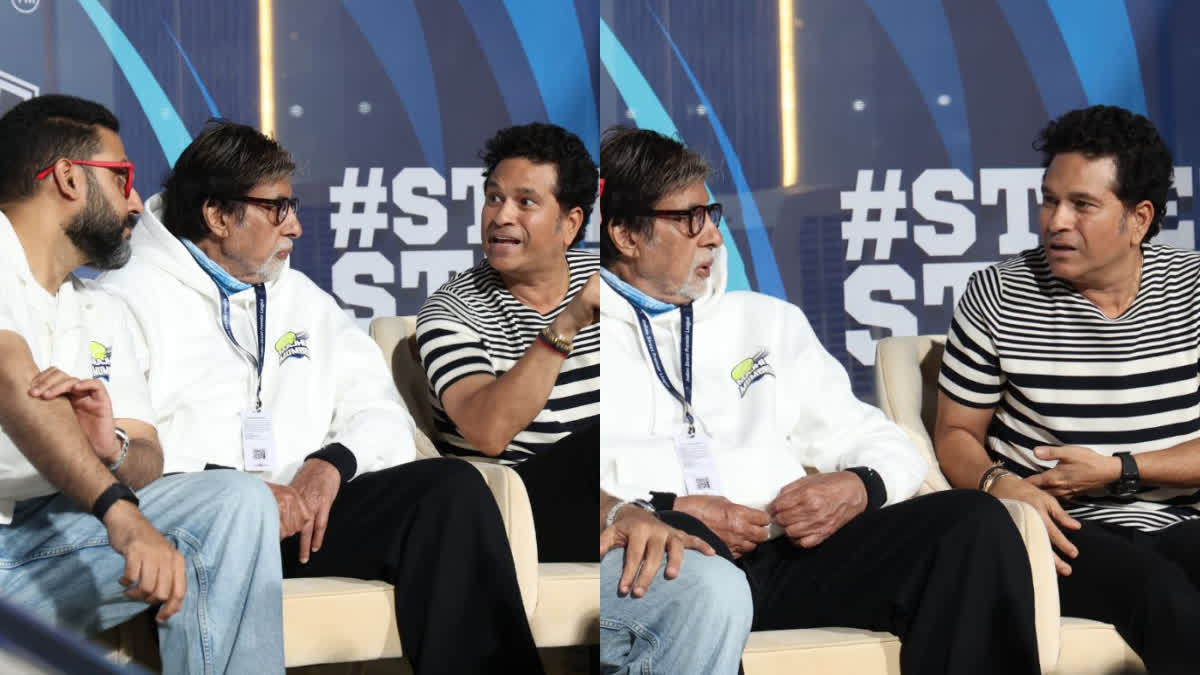 Amitabh Bachchan Attends ISPL Match  Amitabh Bachchan health condition  Amitabh Bachchan refuted fake news  Amitabh Bachchan in hospital