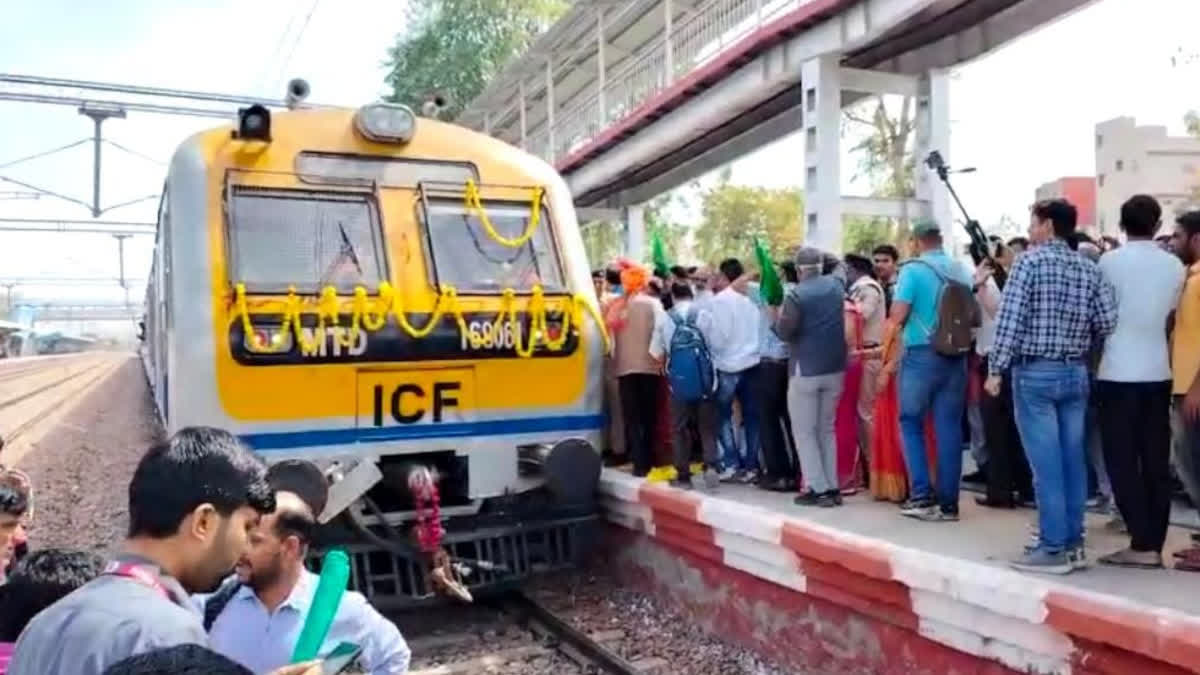 Demu train operation on Dausa Gangapur Railway line