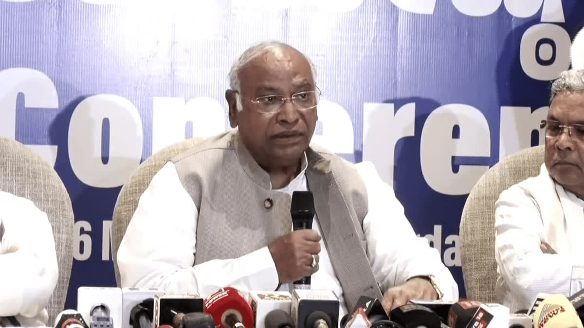 AICC president Kharge announced 'Shramik Nyay' and 'Hissedari Nyay' guarantees