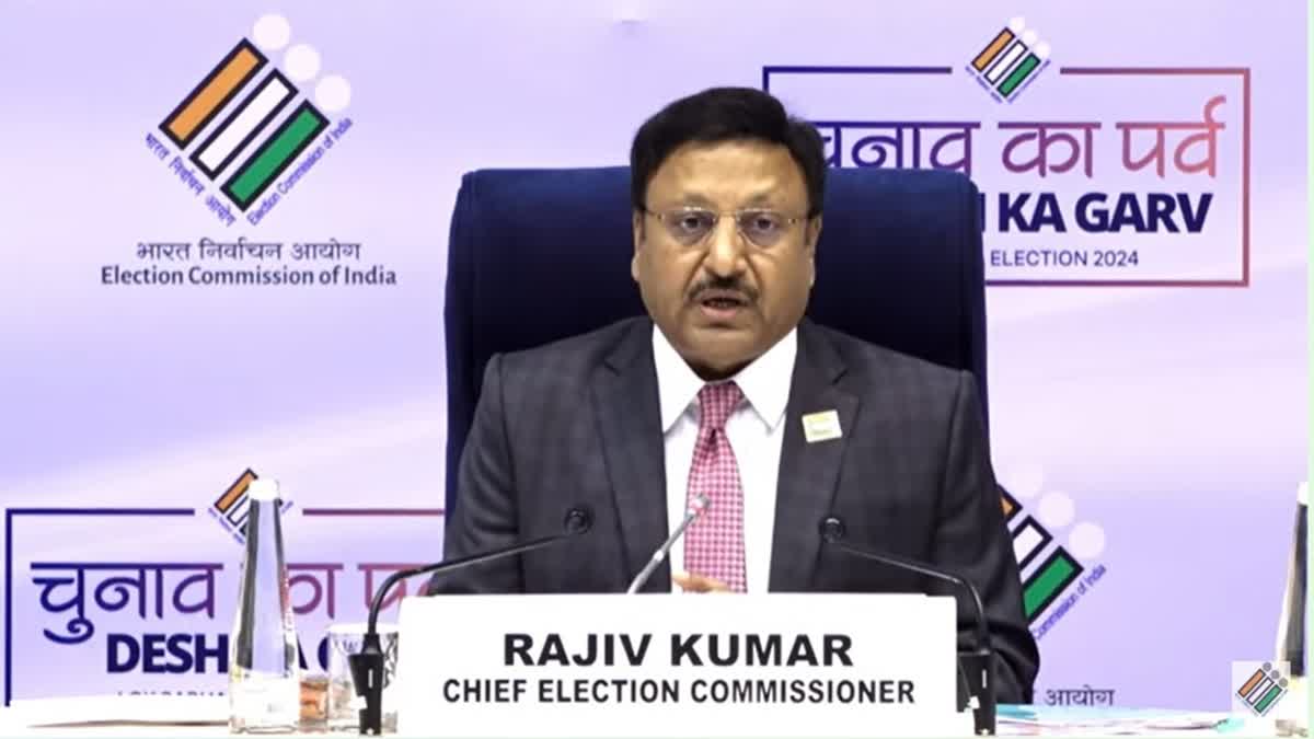 ECI Chief Rajiv Kumar