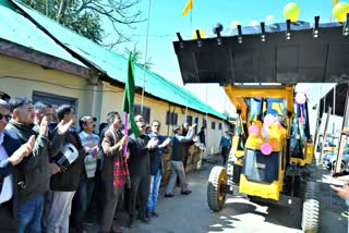 PWD Minister Vikramaditya Singh flagged off JCB in Shimla