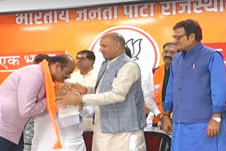 Former MLA from Kishangarh Suresh Tank changed sides, joined BJP