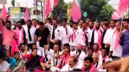 BRS Leaders Stage Protests in Telangana over Arrest of K Kavitha.