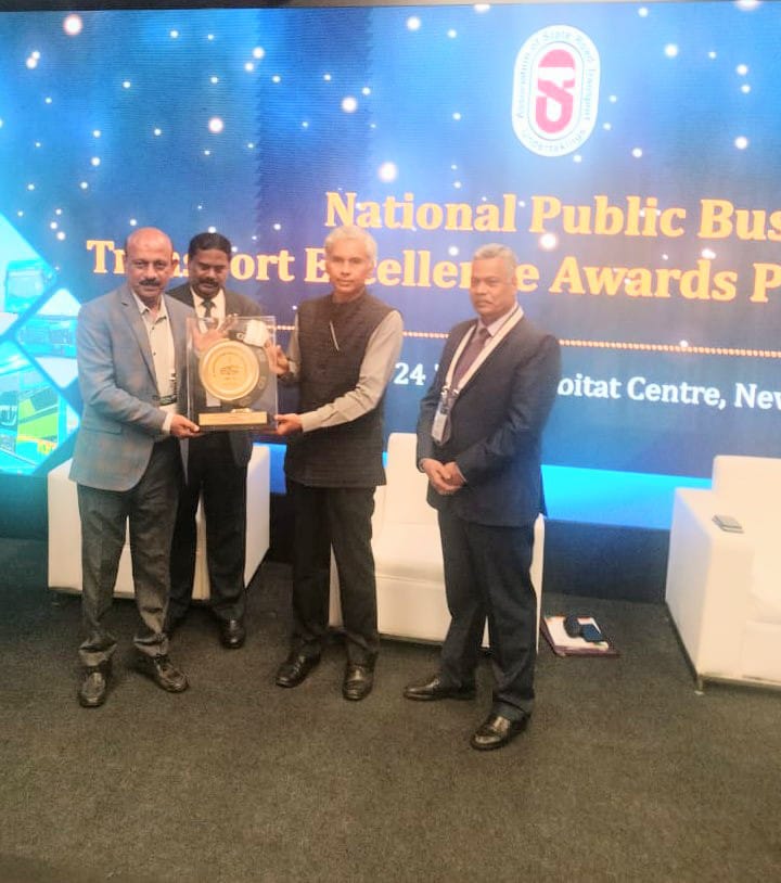 Punjab Leadership Award  National Transport Excellence Award  KSRTC won three national awards