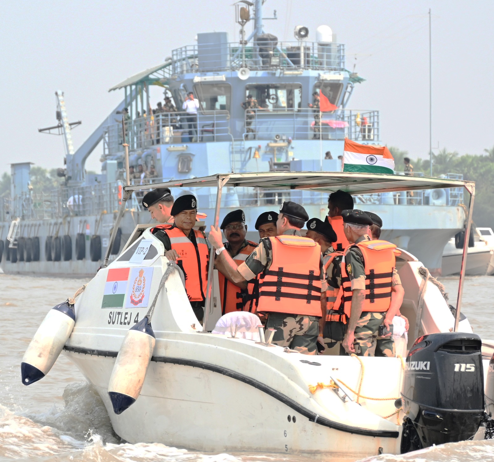bsf dg daljit singh chaudhary visited sundarbans