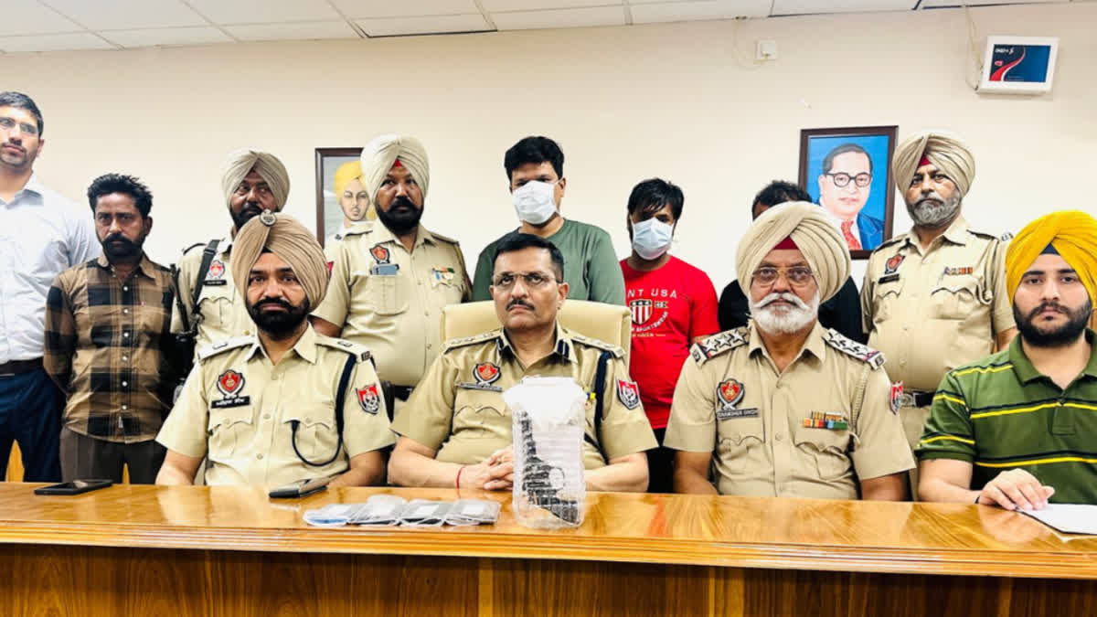 Tarn Taran police arrested three persons for demanding Rs 20 lakh ransom in the name of gangster Goldie Brar.