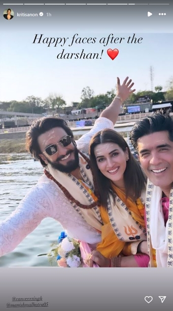 Kriti Sanon Drops Pictures from Spiritual Sojourn to Varanasi with Ranveer Singh and Manish Malhotra