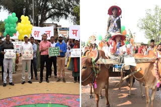 Voting awareness campaign by sveep in Balod