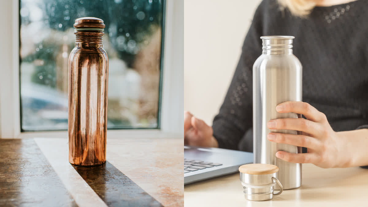 COPPER VS STEEL WATER BOTTLE  COPPER WATER BOTTLE BEBEFITS  STEEL WATER BOTTLE BEBEFITS  WHICH BOTTLE IS GOOD FOR HEALTH