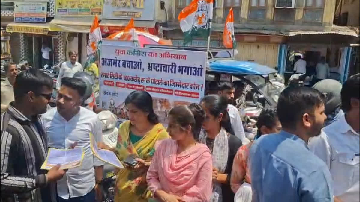 Youth Congress workers on strike