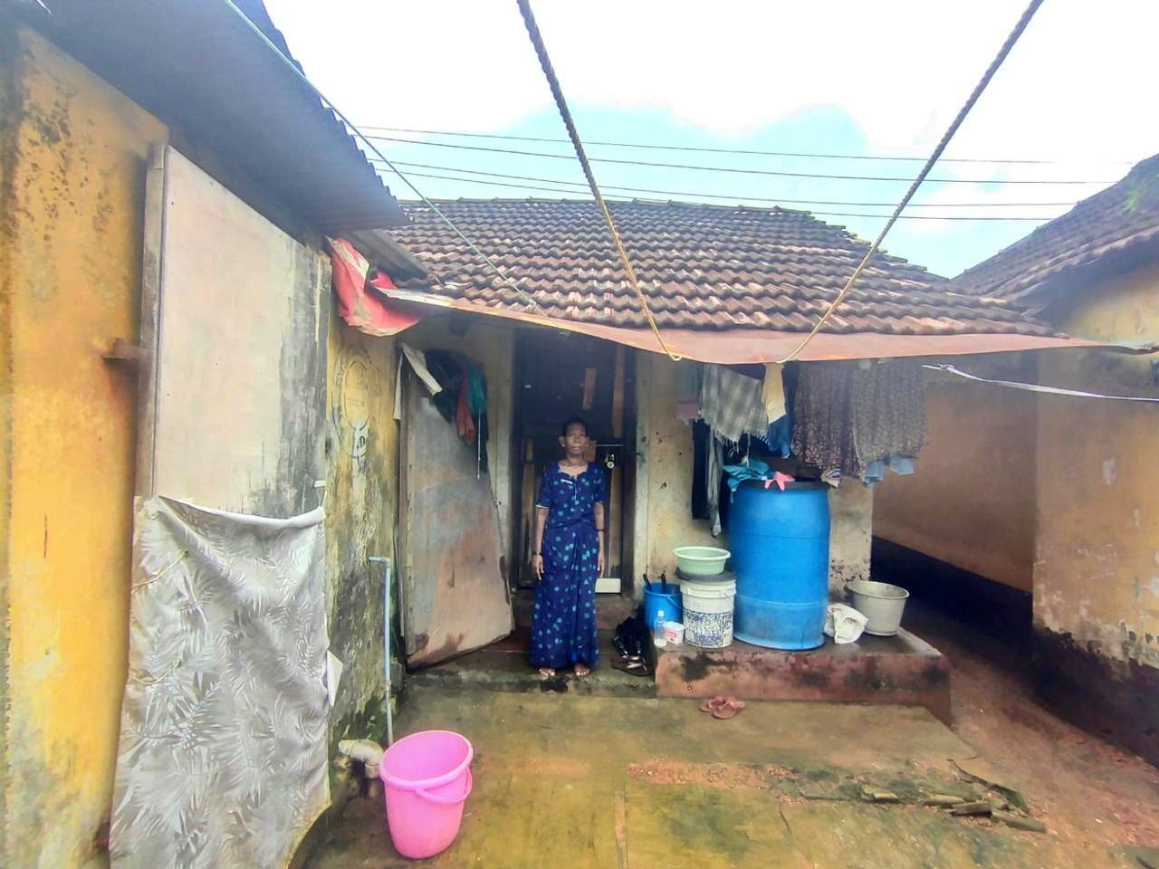 Landlady in an old house