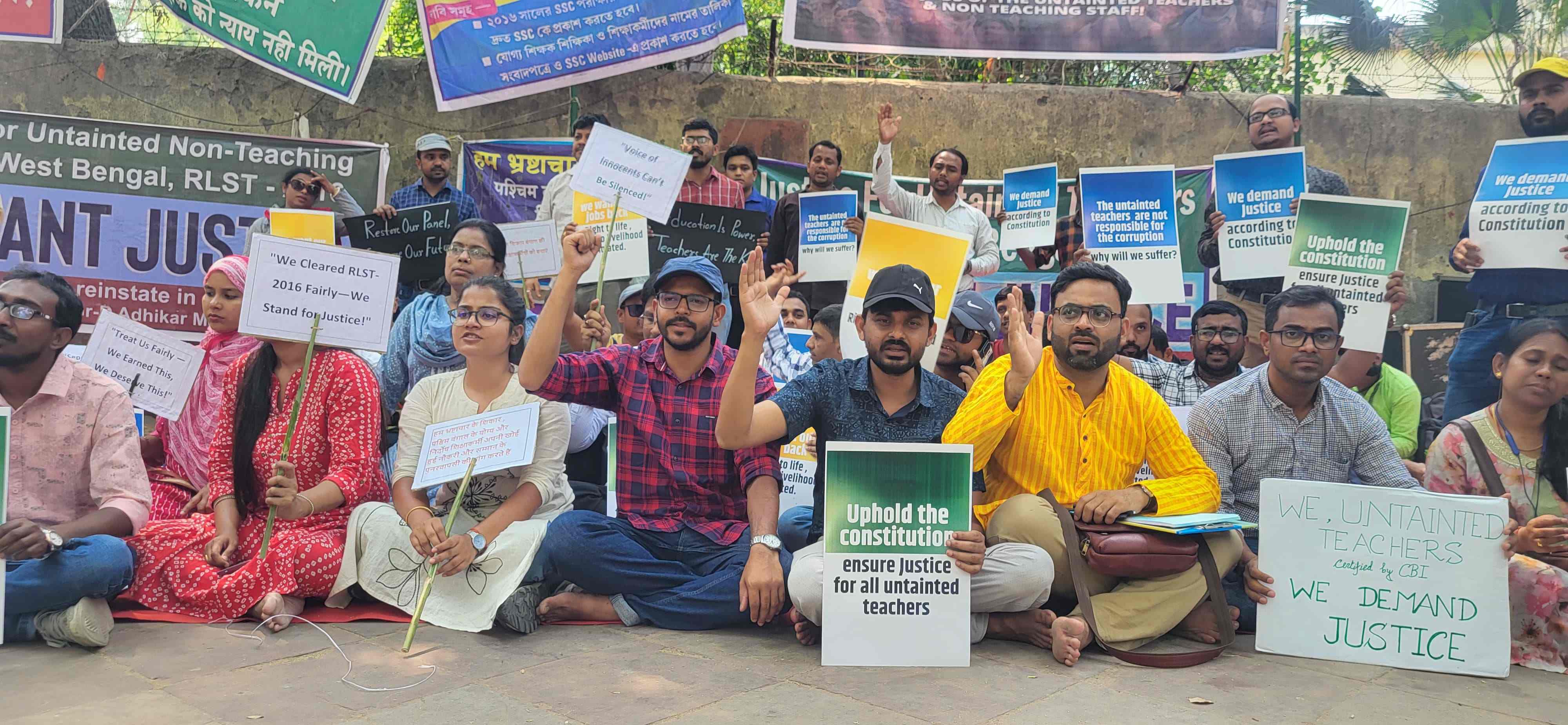 Jobless Teacher Protest at Jantar Mantar
