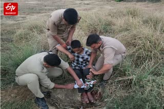 गाजीपुर में पुुलिस-बदमाश के बीच मुठभेड़.
