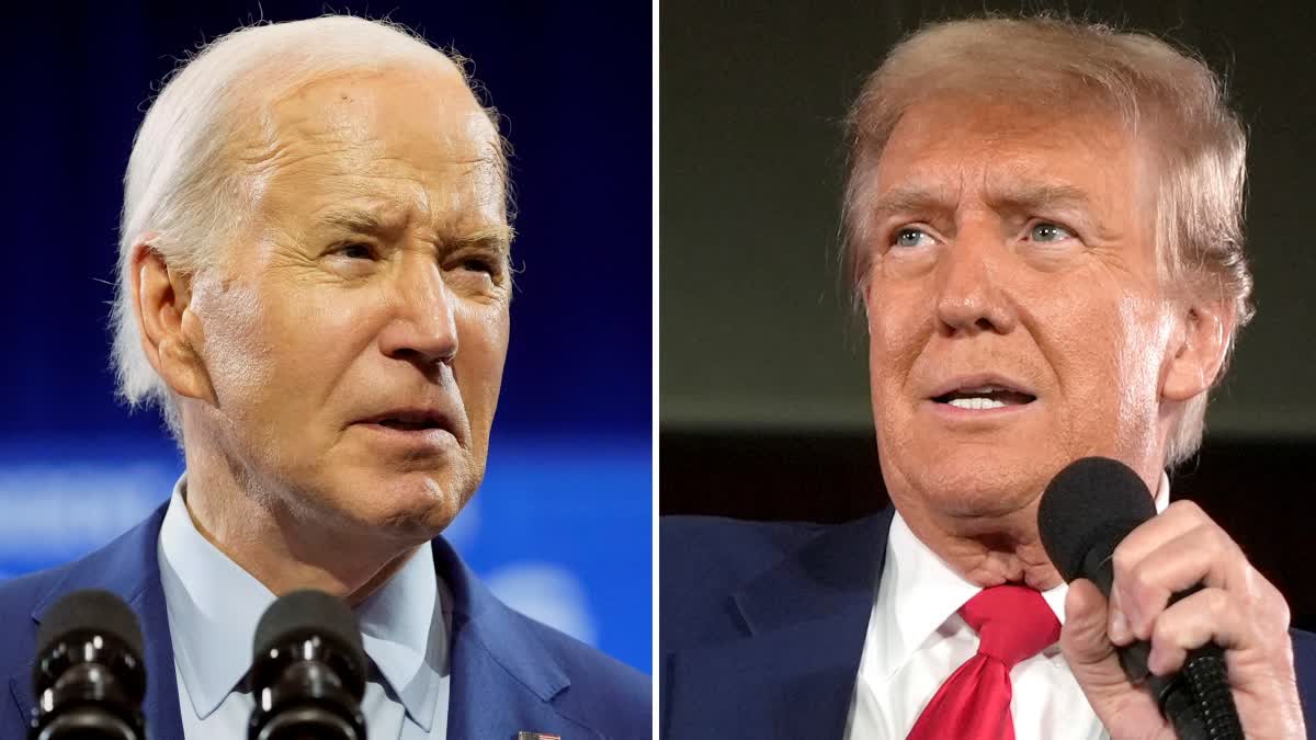 Etv BharatBIDEN TRUMP PRESIDENTIAL DEBATES